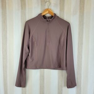 Old Navy PowerSoft Cropped Quarter-Zip Performance Top Jacket Size Extra Large‎